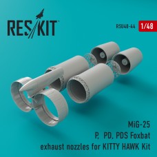 Reskit RSU48-0044 1/48 Mikoyan MiG-25P, MiG-25PD, MiG-25PDS Foxbat exhaust nozzles 