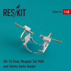 Reskit RSU48-0050 1/48 Bell UH-1D Huey Weapon Set M60 and Ammo belts feader Upgrade set