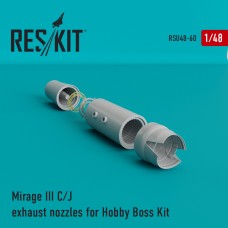 Reskit RSU48-0060 1/48 Dassault Mirage IIIC/J exhaust nozzles