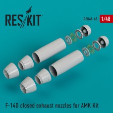 Reskit RSU48-0065 1/48 Grumman F-14D Tomcat closed exhaust nozzles 