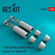 Reskit RSU48-0068 1/48 Grumman F-14D Tomcat closed exhaust nozzles 