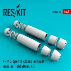 Reskit RSU48-0073 1/48 Grumman F-14D Tomcat open & closed exhaust nozzles