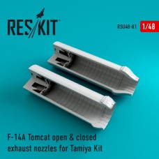 Reskit RSU48-0081 1/48 Grumman F-14A Tomcat open & closed exhaust nozzles 