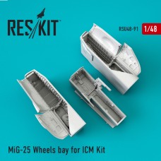 Reskit RSU48-0091 1/48 Mikoyan MiG-25 Wheels bay