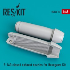 Reskit RSU48-0097 1/48 Grumman F-14D Tomcat closed exhaust nozzles