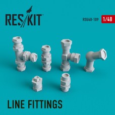 Reskit RSU48-0109 1/48 Line Fittings 