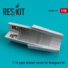 Reskit RSU48-0119 1/48 Lockheed-Martin F-16C (F100-PW) open exhaust nozzle 