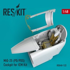 Reskit RSU48-0122 1/48 Mikoyan MiG-25PD/MiG-25PDS) Cockpit