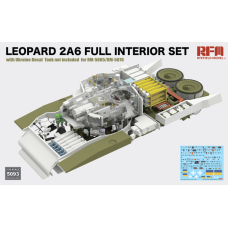 Ryefield 1/35 Leopard 2A6 Full Interior Set w/ Ukraine Decal 5093