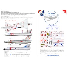 TopNotch 1/32 TNM32-M143 Dassault Mirage IIIC Red Flash and air intakes