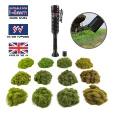 WWS Pro Grass Detailer Static Grass Applicator Four Seasons Kit